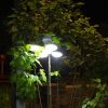 Solar-powered, waterproof garden lamp