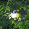 Solar-powered, waterproof garden lamp
