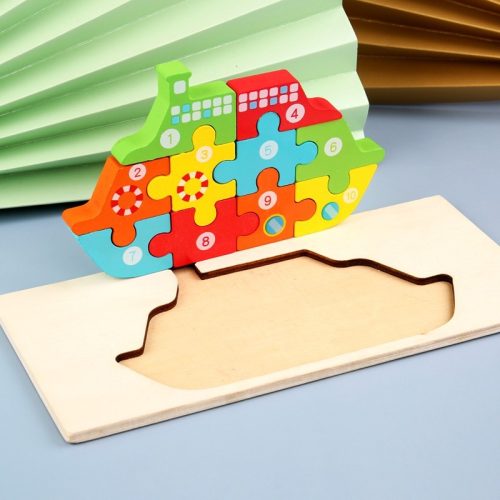 Counting, wooden puzzle for children Hajós