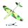Model zburător cu burete care poate fi tras cu un tobogan Verde