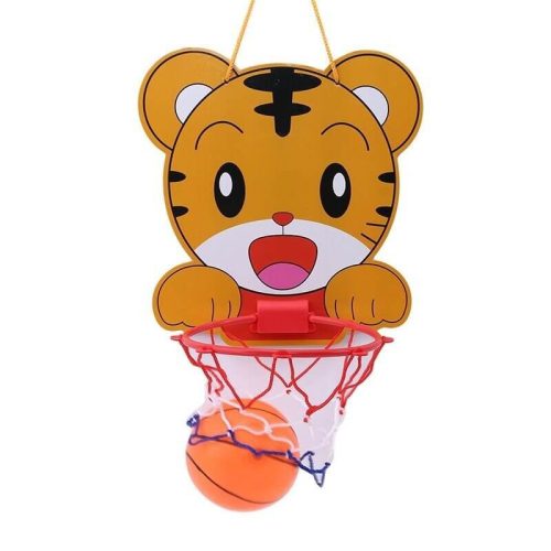 Lustiges Mini-Basketball-Rückbrett mit Ball in Tigerform