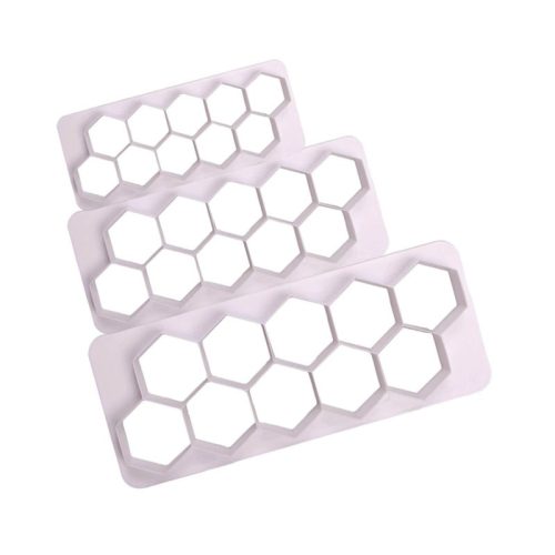 Geometric cake decorating form Hexagon (3 pcs)