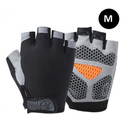 Rutschfeste Radsporthandschuhe, schweiß- und saugfähige Handschuhe M