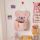 Cute teddy bear wall-mounted storage Pink