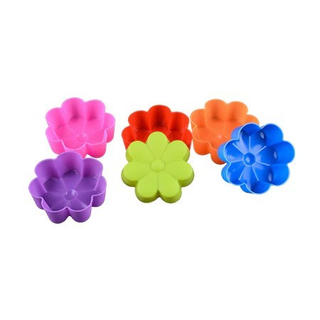 Specjalne silikonowe formy do muffinów w kształcie kwiatka