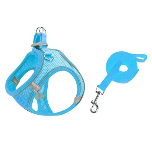 Cat harness with leash Blue