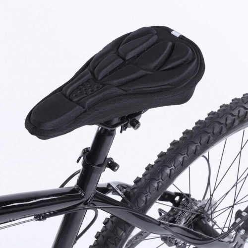 Saddle cover, bicycle seat cover (breathable) Black