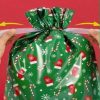 Christmas drawstring gift bag