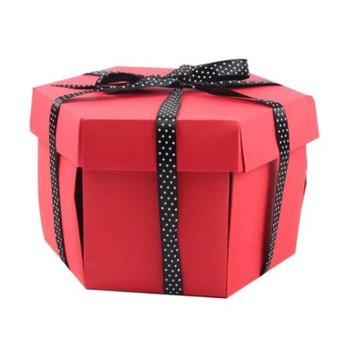 Photographic gift box Red