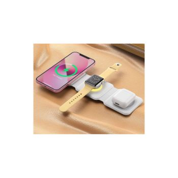 Mágneses vezeték nélküli összecsukható 3 az 1-ben töltőpad    Mágneses vezeték nélküli összecsukható 3 az 1-ben töltőpad