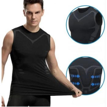 Férfi karcsúsító trikó fekete Férfi karcsúsító trikó fekete