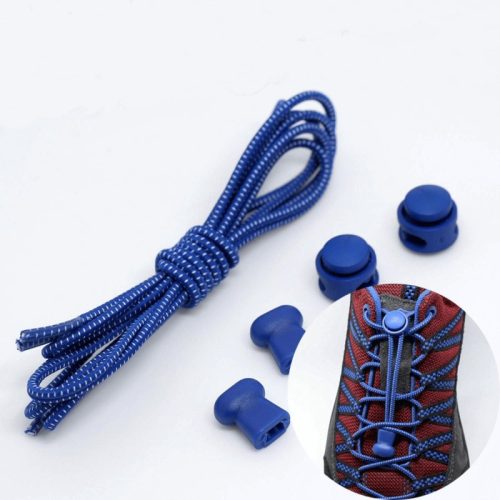Elastyczne sznurowadło w kolorze niebieskim