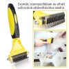 Double-sided pet hair removal brush