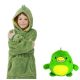 Plush Hoodie for Kids Green