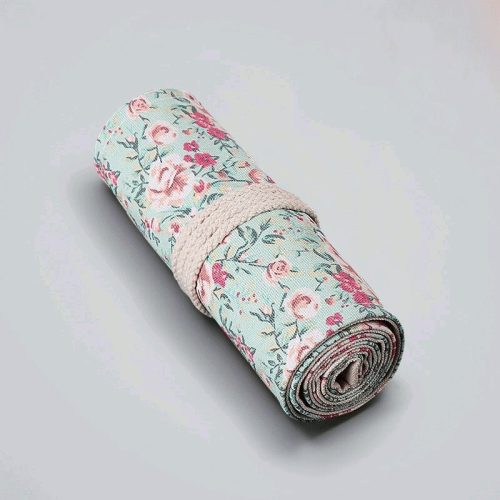 Roll-up pen holder pink