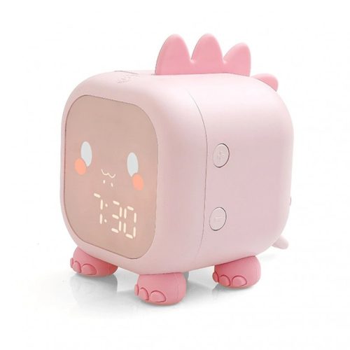 Dino alarm clock pink