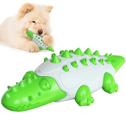 Crocodile chew toy for dogs green