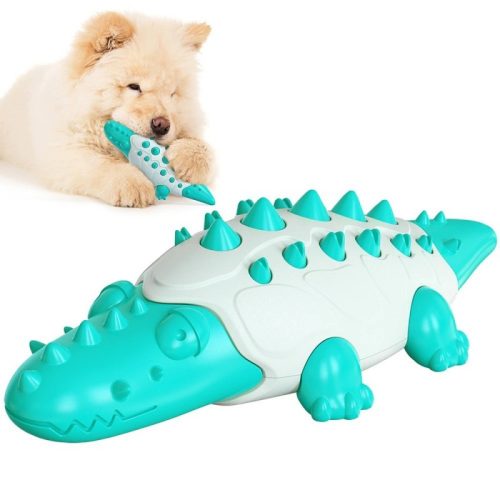 Crocodile chew toy for dogs blue