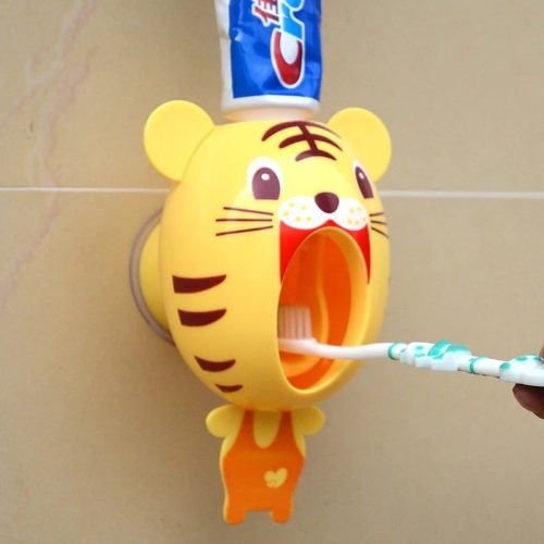 Dozator de toothpaste pentru copii tigru