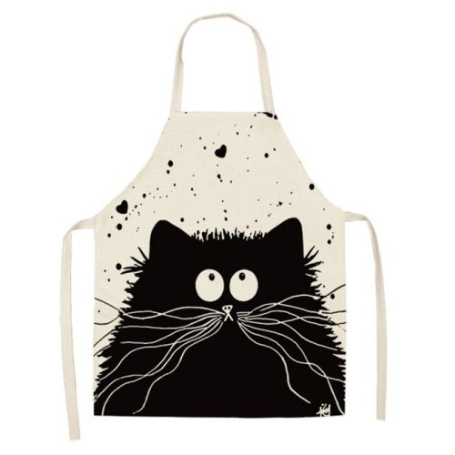 Kitchen apron Black kitten