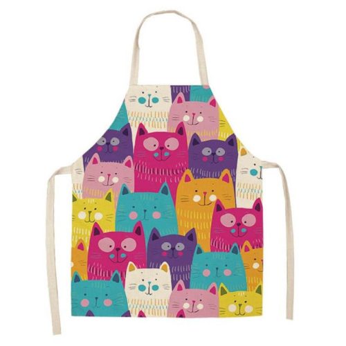 Kitchen apron Colorful kitten