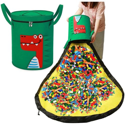Zusammenklappbare Austellungsbox für Kinderspielzeug mit Tiermotiv „Krokodil“.