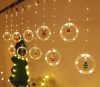 LED-Vorhang mit Weihnachtsfiguren, 3 Meter