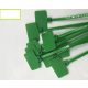 Opaska kablowa z kolorowymi etykietami (100 szt.) - Zielona
