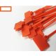Cable tie with colored labels (100 pcs) - Orange