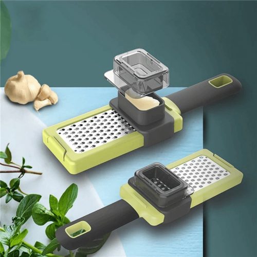 Garlic and ginger grater with finger guard