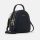 Small women's leather bag - black