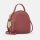 Small women's leather bag - dark pink
