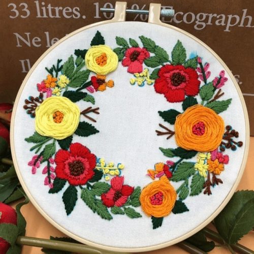 Floral crochet set - selection of flowers