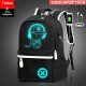 Luminous USB charging backpack Small