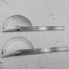 Metal protractor with ruler