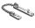 Stainless steel anti-theft door chain - Silver