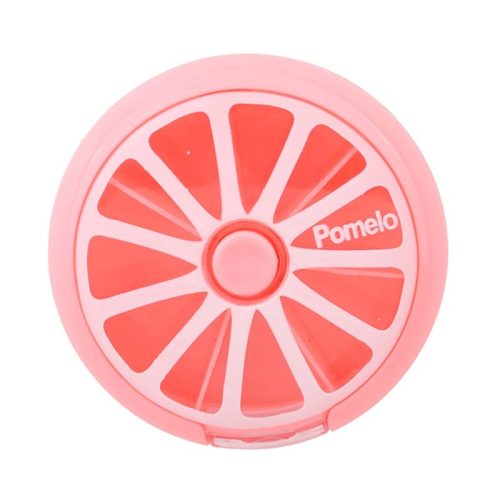 Circular rotating medicine container - Pomelo shape