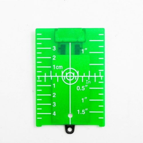 Plastic laser target for spirit level - Green