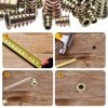 Set of threaded nuts for wooden furniture (230 pcs.)