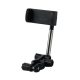 Telescopic mobile phone holder in the car that can be attached to the seat or rearview mirror - black