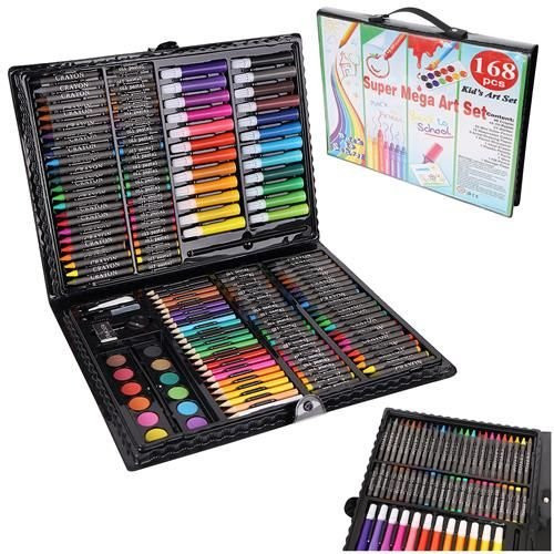 Iso Trade Paint set in a suitcase - 168 pieces, black