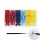 120 pieces of connectors for T-type electrical wires, plastic, multi-colored