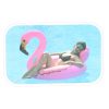 Flamingo floating island, beach mattress - 110x104x94 cm