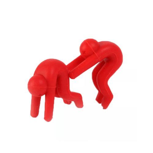 Silicone anti-spill holder, 2 pcs Red
