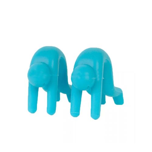 Silicone anti-spill holder, 2 pcs Blue