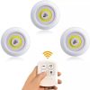 3-piece wireless led lamp set with remote control