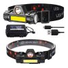 Mini rechargeable 2 LED, magnetic headlamp