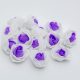 Purple-white 3 cm foam rose