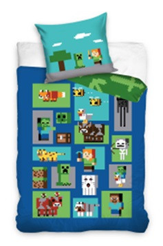 Minecraft bedding set 140x200 cm, 70x90 cm