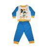 Long thin cotton baby pajamas - Mickey Mouse - One fly guy - Jersey - medium blue - 80